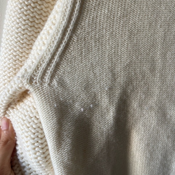 GREY JASON WU 100% Wool Colorblock Puff Sleeved Knit Sweater - Size XS - Picture 4 of 12